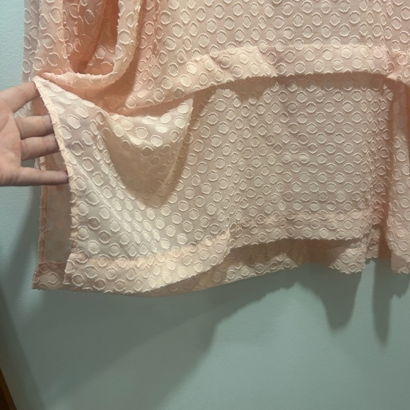 WYNNE LAYERS size M peach 3/4 sleeve popover tunic, light weight, relaxed fit - Picture 5 of 9